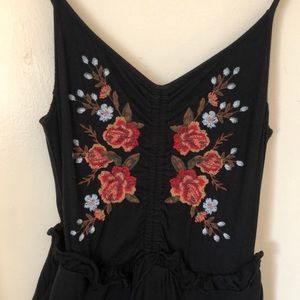 Embroidered romper